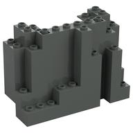 Rock Panel Rectangular 4 × 10 × 6 (aka BURP) Dark Gray