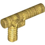 Equipment Hose Nozzle / Gun with Side String Hole Simplified Metallic-Gold