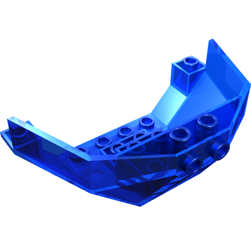 Cockpit 5 × 8 × 3 (Windscreen Bottom) in Trans-Dark Blue
