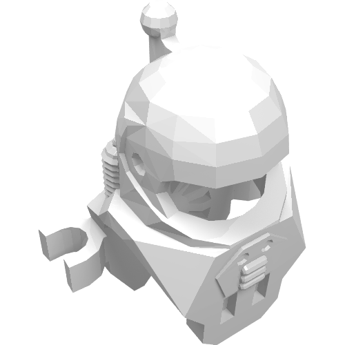 Helmet, Chestplate, Clips Weiß