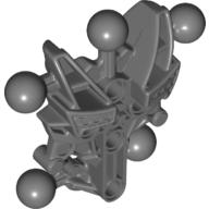 Large Figure Skeletal, Torso with 5 Ball Joints (Av-Matoran Type 1) Dark Bluish Gray