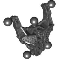 Large Figure Skeletal, Torso with 5 Ball Joints (Av-Matoran Type 2) Black
