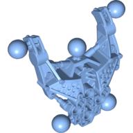 Large Figure Skeletal, Torso with 5 Ball Joints (Av-Matoran Type 2) Medium Blue