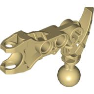 Large Figure Skeletal, Limb, Angular with Ball Joint and Ball Socket (Av-Matoran) Tan