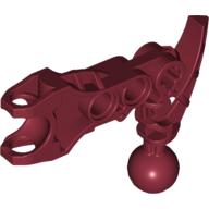 Large Figure Skeletal, Limb, Angular with Ball Joint and Ball Socket (Av-Matoran) Dunkelrot
