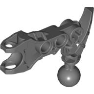 Large Figure Skeletal, Limb, Angular with Ball Joint and Ball Socket (Av-Matoran) Dark Bluish Gray