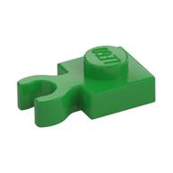 Plate Special 1 × 1 with Clip Vertical [Thick Open O Clip] Bright Green