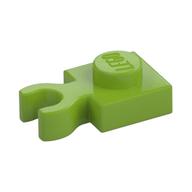 Plate Special 1 × 1 with Clip Vertical [Thick Open O Clip] Limette