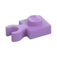 Plate Special 1 × 1 with Clip Vertical [Thick Open O Clip] Medium Lavender