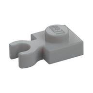 Plate Special 1 × 1 with Clip Vertical [Thick Open O Clip] Hellblaugrau