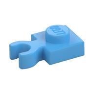Plate Special 1 × 1 with Clip Vertical [Thick Open O Clip] Medium Blue