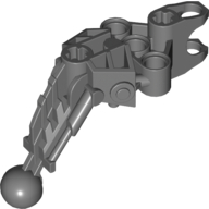 Large Figure Skeletal, Limb, Angular with Ball Joint and Ball Socket (Solek) Dark Bluish Gray