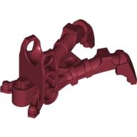 Large Figure Foot, Claw with Ball Socket (Shadow Matoran) Dunkelrot