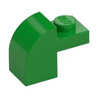 Bogenstein 1 × 2 × 1 1/3 mit gebogen oben Hellgrün