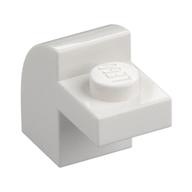 Brick Curved 1 × 2 × 1 1/3 with Curved Top White