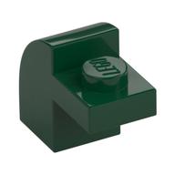 Brick Curved 1 × 2 × 1 1/3 with Curved Top Dark Green