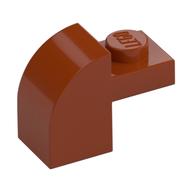 Brick Curved 1 × 2 × 1 1/3 with Curved Top Dark Orange