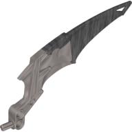 Large Figure Wing, Makuta Marbled Pearl Light Gray Pattern Pearl Dark Gray