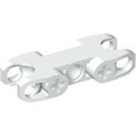 Technic Axle and Pin Connector 2 × 5 with Two Ball Joint Sockets [Closed Sides] [Closed Axle Holes] Weiß