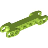 Technic Axle and Pin Connector 2 × 7 with Two Ball Joint Sockets [Squared Ends] Lime