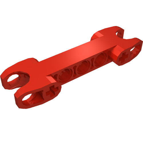 Technic Axle and Pin Connector 2 × 7 with Two Ball Joint Sockets [Squared Ends] Rot