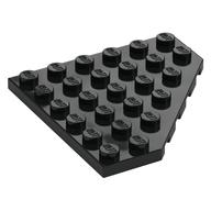Wedge Plate 6 × 6 Cut Corner Black
