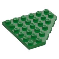 Wedge Plate 6 × 6 Cut Corner Grün