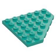 Wedge Plate 6 × 6 Cut Corner Dunkeltürkis
