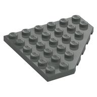 Wedge Plate 6 × 6 Cut Corner Dunkelgrau