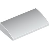 Brick Curved 2 × 4 × 2/3 No Studs [No Bottom Tubes] White