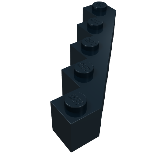 Brick Wedged 5 × 5 Facet Black