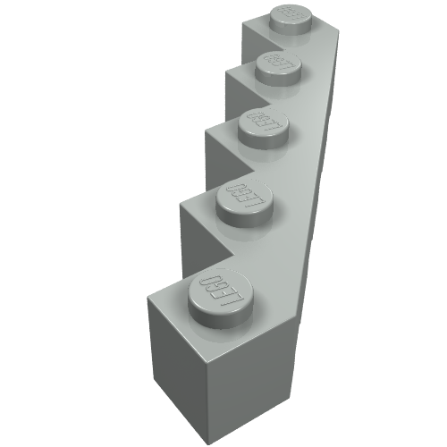 Brick Wedged 5 × 5 Facet Light Gray