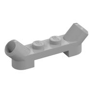 Plate Special 1 × 4 with Angled Tubes Perlhellgrau