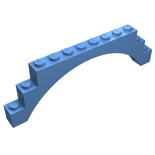 Brick Arch 1 × 12 × 3 Medium Blue