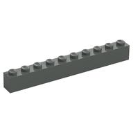 Stein 1 × 10 Dunkelgrau