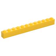 Brick 1 × 12 Yellow