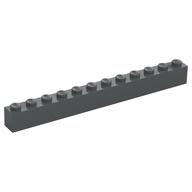 Brick 1 × 12 Dark Bluish Gray