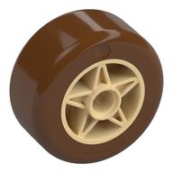 Wheel 30 × 20 with Reddish Brown Tire Pattern Tan