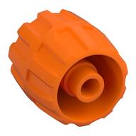 Wheel Hard Plastic Small (22mm D. x 24mm) Orange
