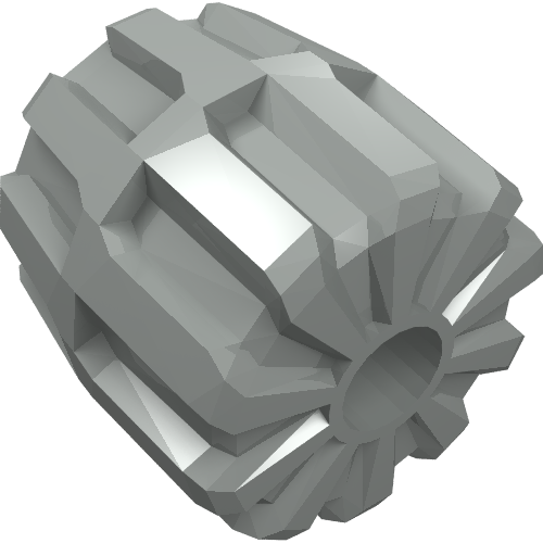 Wheel Hard Plastic Small (22mm D. x 24mm) Hellgrau