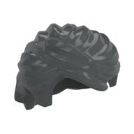 Hair Swept Back, Tousled Dark Bluish Gray