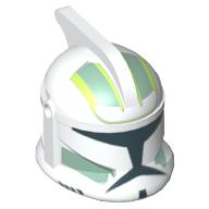 Helmet Clone Trooper Phase 1, with Side Holes, Sand Green Markings Print Weiß