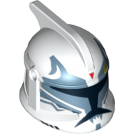Helmet Clone Trooper Phase 1, with Side Holes, Clone Commander Wolffe Print White