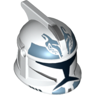 Helmet Clone Trooper Phase 1, with Side Holes, Wolfpack Clone Trooper Print in 