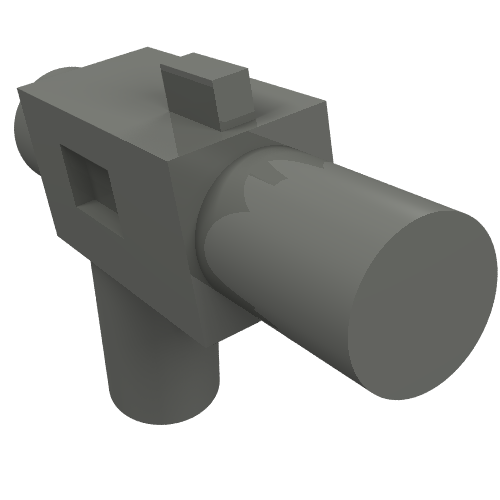 Weapon Gun / Blaster Small DC-17 (Star Wars Accessory) Dunkelblaugrau