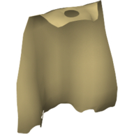 Neckwear Cape, Long, Tattered Beige