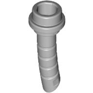 Weapon Lightsaber Hilt Short Curved with Ridges Hellblaugrau