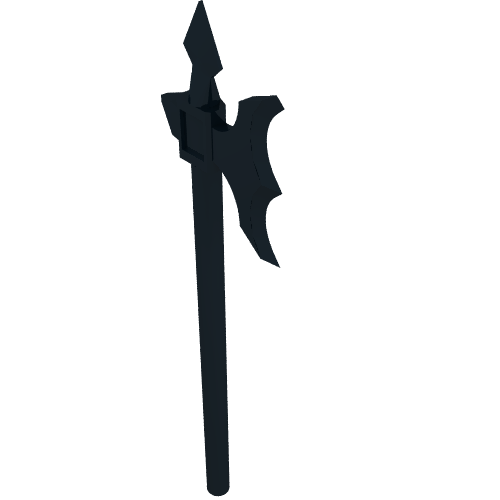Weapon Halberd / Axe Elaborate Black