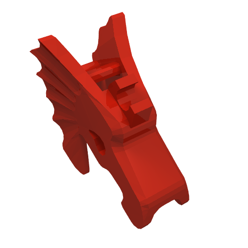 Animal / Creature Accessory, Horse Battle Helmet [Winged, One Clip] Rot