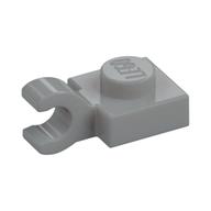 Plate Special 1 × 1 with Clip Horizontal [Thick Open O Clip] Hellblaugrau